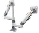 NB H180 Double monitor desk Holder Arm Gas Spring Full Motion 17"-27" LCD TV Mount ergonomic dual arm clamp bracket 2-9kgs each