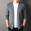 Cardigan Jacket for Men, Spring and Autumn, Long-Sleeved, Casual, Versatile, Spring Outerwear, Trendy Top
