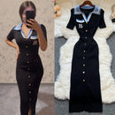 The Ember Knit | Embroidered Y2K Midi Knit Dress