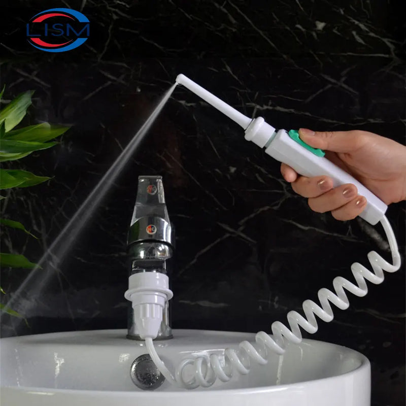 LISM Water Dental Flosser Faucet Oral Irrigator Floss Dental Irrigator Dental Pick Oral Irrigation Teeth Cleaning Machine