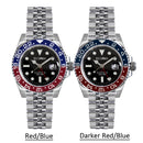 Cronos GMT NH34 Automatic Men Watch Bidirectional Bezel Sapphire 20 ATM Solid 5 links Metal Bracelet BGW-9 Lum lateast Version