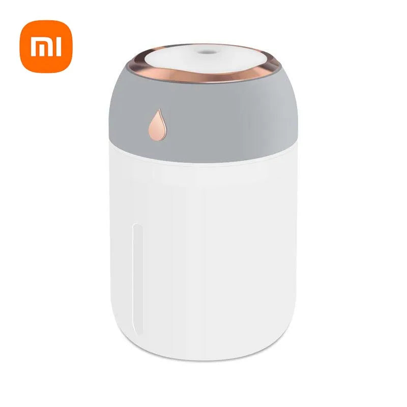 Xiaomi Mini Humidifier USB Plug Nanoscale Silent Streaming Ambient Light 330ML Mist Adjustable Portable For Car Office Household