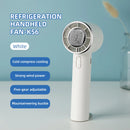 Handheld Air Cold Fan 3600mAh USB Rechargeable Outdoor Mini Cooling Fan With 100 Speed Wind Cold Compress Foldable Desktop Fan