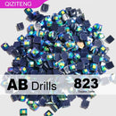 New Arrivals Single Color AB Square Diamond Beads for DIY Diamond Paintings  Resin AB Drills 2.5mm AB Drills 1000/2000Pcs