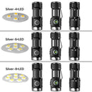 New Ultra Powerful Flashlight 4/6/8*P35 LED Mini Super Bright Torch USB Rechargeable Waterproof Light With Magnet Emergency Lamp