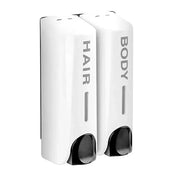 The Cascade Station | 350ml No-Drill Wall-Mounted Shampoo & Conditioner Dispenser