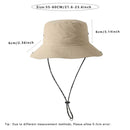 Waterproof Bucket Hat for Women 6cm Brim Sun Hat Foldable Hangable Outdoor Hiking Camping Panama Caps Quick Drying Basin Cap