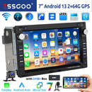 ESSGOO 7" Android 13 2+64G Wireless Apple Carplay Autoradio Für VW Polo 9N Golf 4 Passat B5 T5 GPS NAVI RDS Wifi Bluetooth FM EQ