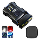 Portable Mini Keychain Light LED High Bright Flashlight Dual Light Source Outdoor Camping Fishing Multi-function Tool Torch Lamp