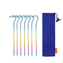 The Titan Peak | 3.0mm x 165mm Ultralight Titanium Alloy Tent Stakes