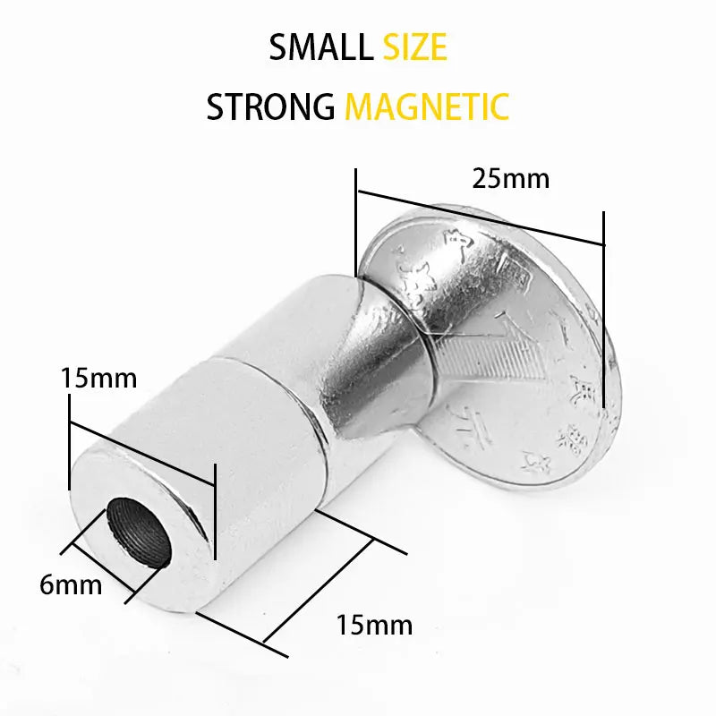 2~30PCS 15x15-6mm Round Neodymium Magnet  15mm x 15mm Hole 6mm N35 NdFeB Super Powerful Strong Permanent Magnetic imanes Disc