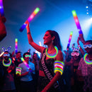 260PCS Glowing Party Set Decorations Neon Light Carnival Party, Suitable for Glow-in-the-Dark Wedding Party Accessories, Concert