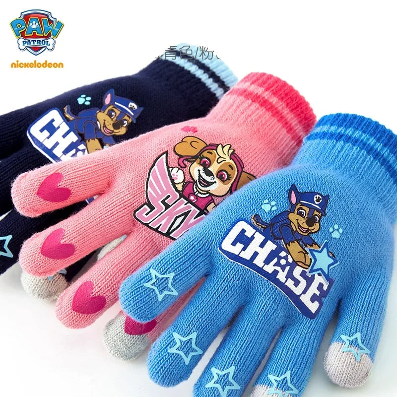 Genuine Paw Patrol Gloves For Girl Boy Autumn Winter Glove Skye Everest Chase Non Slip Breathable Mitten Christmas Gift