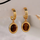 Trendy Jewelry European and American Design Stone Pendant Necklace For Women 2023 Trend New Elegant Earrings Accessories