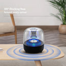True Wireless Stereo Bluetooth Lautsprecher mit transparentem Design, atmendem LED-Licht, TWS Bluetooth 5.0, TF-Karte & FM-Audio-Lautsprecher