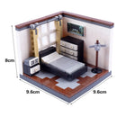 MOC City Building Blocks Accessories Mahjong Machine Plant Sofa Bed Piano Refrigerator Kitchen Toy Brick Florist Bar X009 TV Set