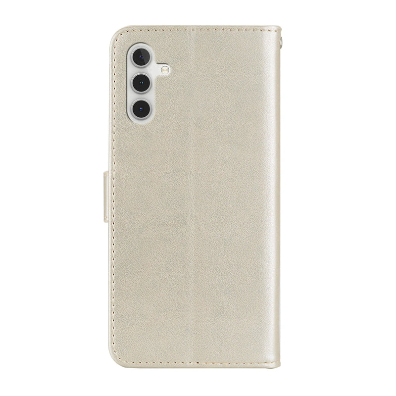 Point Pattern Leather Case Anti-fall Flip Phone Case For SAMSUNG GALAXY A8(2018) A80 A81 A8PLUS(2018)A9(2018) A90(5G)A91