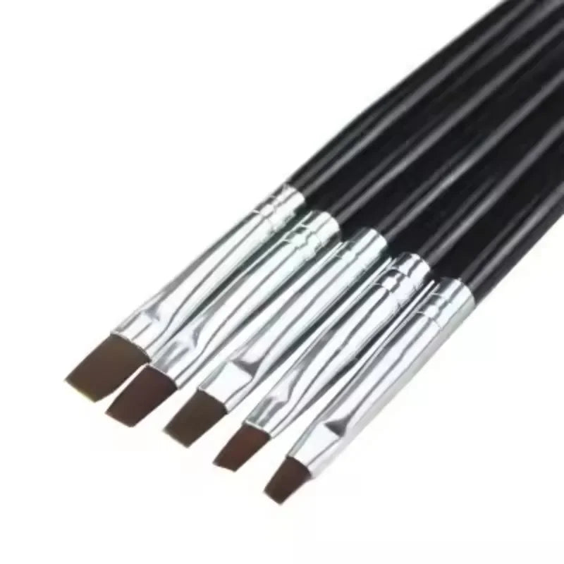 5 Pcs Dental Resin Brush Pens Dentistry Shaping For Adhesive Porcelain Teeth Composite Cement Adhesive Dentist Oral Tools