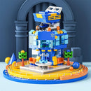 DIY Architecture Store Street View Food House Building Blocks Kit Girls Bricks Classic Movie Model Kids Toys For Children