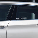 G004 20x4CM Car Sticker NIGHT RUNNER&Not Fast Just Loud&Low Standards&Speed StarsWindscreen Banner Competition Decoration Decals