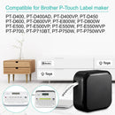 1PK-10PK Label 18mm Black on White Ribbon Replacement for Brother TZ 241 TZE 241 Label Tape for Brother P-touch Labeling Machine