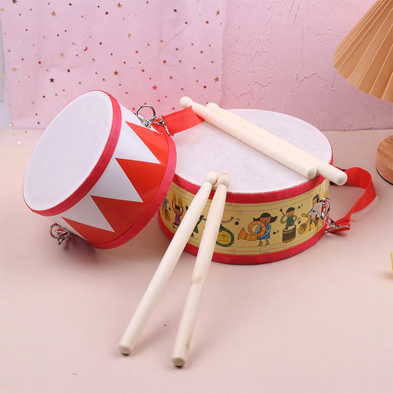 Drum Wood Kids Early Educational Musical Instrument For Children Baby Toys Beat Instrument Hand Drum Toys