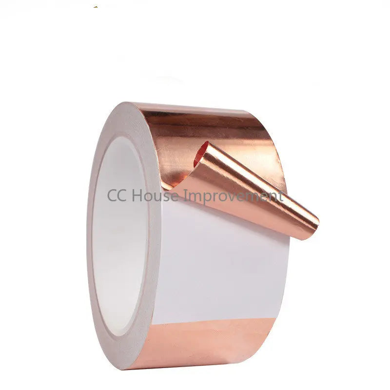 10M 25M  Copper Foil Tape Single Side Conductive Shielding Tape Snail Tape Stain Glass Home Appliance DIY Copper Tape