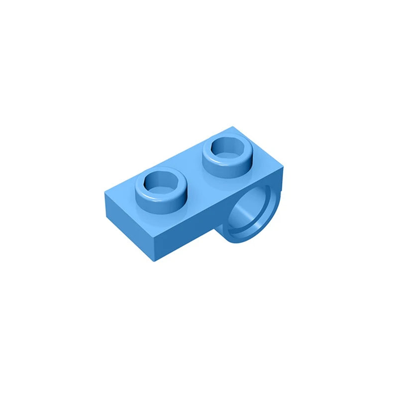 Gobricks 10PCS Bricks Plate Modified 1 x 2 with Pin Hole on Bottom compatible with lego 18677 28809 pieces of children's toys