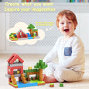 Magnetic Blocks Build Mine Magnet World Magic Portal Set Magnetic Construction Building Set Toy For Toddler STEM Sensory Toys