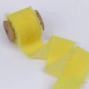 1m/roll Flocking Hand Teared Velvet Ribbon DIY Cake Gift Decoration Wedding Invitation Bracelet Flower Hand Teared Velvet Ribbon