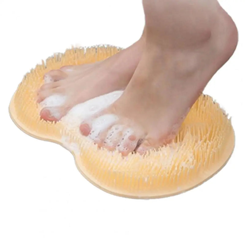 Silicone Exfoliating Shower Foot Wash Massager Scraper Non-Slip Suction Cup Bath Mat Back Massage Brush Body Cleaning Bath Tool