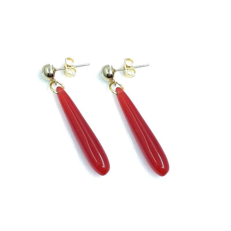 Frieren at the Funeral character Frieren Cosplay Red Resin Pendant Earrings Stud Earring Clip Earrings ZS002
