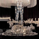 10Pcs Acrylic Candelabra 10 Arm Clear Candle Holder Wedding Table Centerpiece Home Decoration