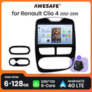 AWESAFE PX9 Car Radio For Renault Clio 4 2012 -2019 Multimedia Player Wireless CarPlay Android Auto 2din Autoradio Stereo FM RDS
