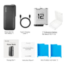 TELESIN Powerbank 10000mAh mit 20W PD Schnellladefunktion Tragbares Akku-Ladegerät für Gopro Hero 5 6 7 8 9 10 11 12 für Smartphone