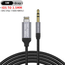 For Iphone 14 Plus 13 Pro 8 Pin To 3.5mm Jack Male Aux Cable For Apple 12 Mini 11pro Max Xr Car Converter Earphone Audio Adapter
