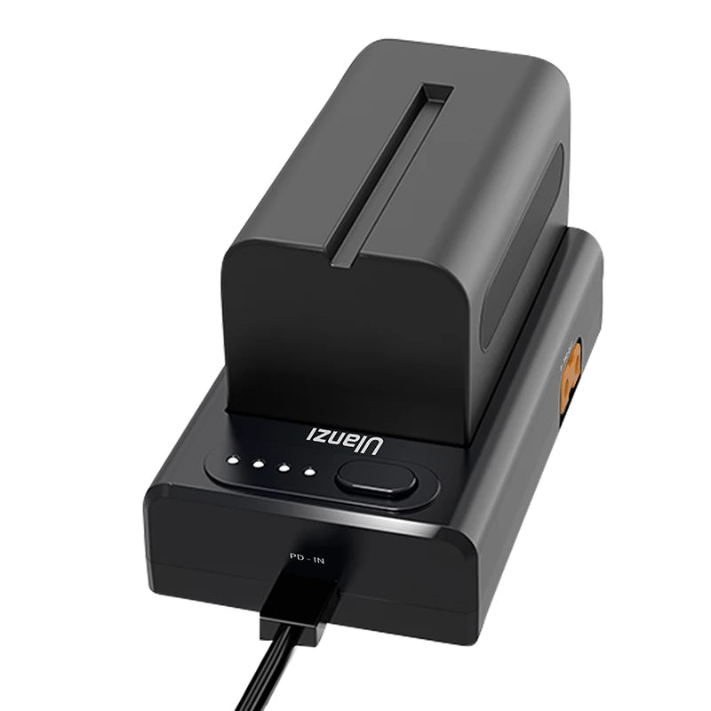 VIJIM Ulanzi NP-F01 22W PD QC Fast Charger for Sony NP-F550 NP-F750 NP-F970 Multi Battery Charger USB-A USB-C D-TAP Output