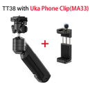 Ulanzi TT38 One-click Quick Release Tripod Uka Tripod Top Handle Grip for Camera Netting bracket with a Hidden Hook 180° Tilt