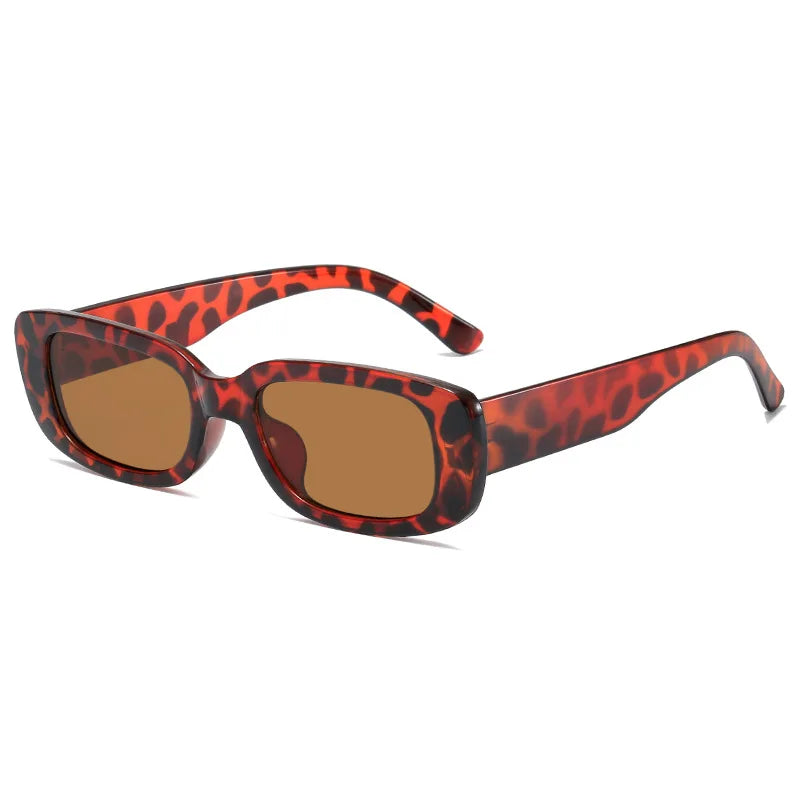 2023 New Retro Small Sunglasses Men's and Women's Fashion Trendy Vintage Popular Square Frame Rectangle Sunglasses UV Protection