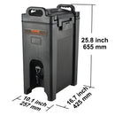 SucceBuy 2.5 5 10 Gallon Insulated Beverage Dispenser Food-grade Hot and Cold Beverage Server Thermal Drink Dispenser Cooler