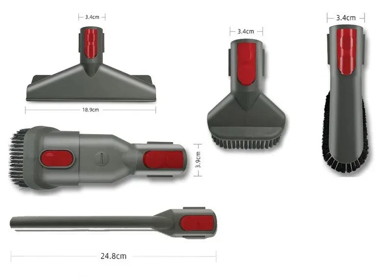 For Dyson V7 V8 V10 V11 V12 Replacement Brushes Nozzle Accessories Tool Kit Vacuum Cleaner Spare Parts Long Bristle Brush