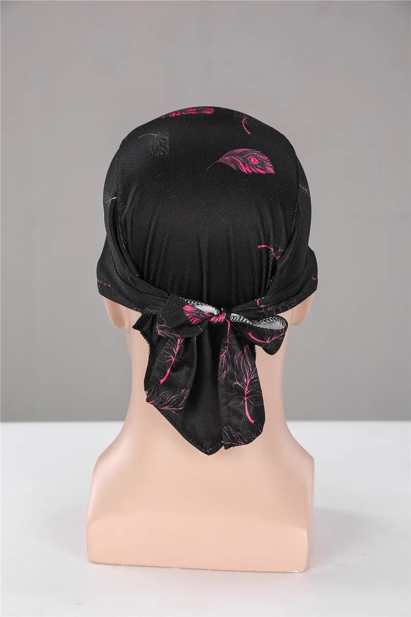 Anti-Sweat UV Headwear for Men and Women, Cycling Bandana, Bicycle Head Scarf, Road Bike Headband, Pirate Cap, Running Headband