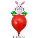 Easter Balloons Large Bunny Egg Foil Balloons Easter Egg Balloon Baby Shower Happy Easter Themed Party Decorations Supplies