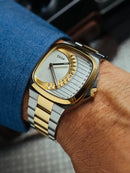 CILOA 2025 New Men's Light Luxury Business Casual Quartz Watch - Square Dial, Stainless Steel, Waterproof
