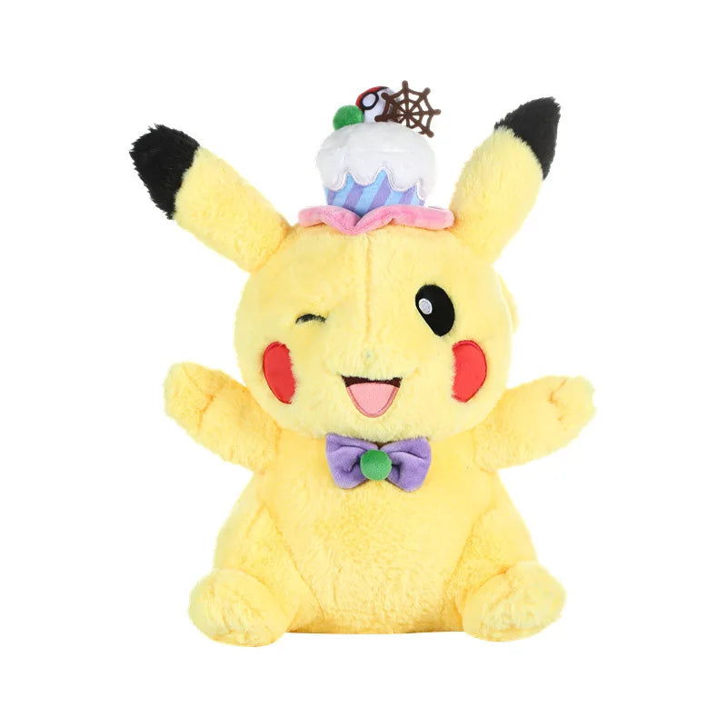 25CM Christmas Halloween Easter Pokemon Pumpkin Lovely Pikachu Stuffed Plush Toys Anime Pokemons Plush Toys Dolls Kids Gifts