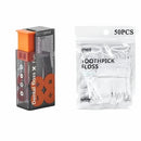 Automatic Floss Holder Travel Portable Floss Organizer Disposable Plastic Floss Stick Polyethylene Fiber Flosser Oral Care