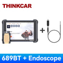 THINKCAR THINKSCAN 689BT Professional Car Diagnostic Tool CANFD DOIP Bi-directional ECU Coding 34 Reset Full System Obd2 Scanner