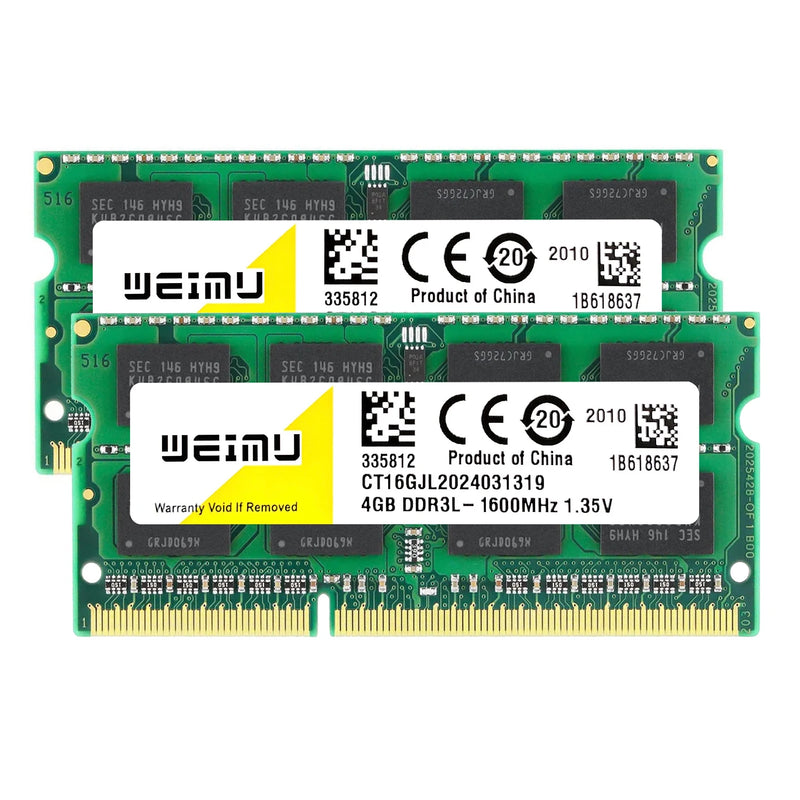 DDR3 DDR3L 4GB 8GB Laptop Memories RAM PC3 1.5V 8500 10600 12800 PC3L 1.35V 1066 1333 1600Mhz 204Pin Notebook SODIMM Memory Ram