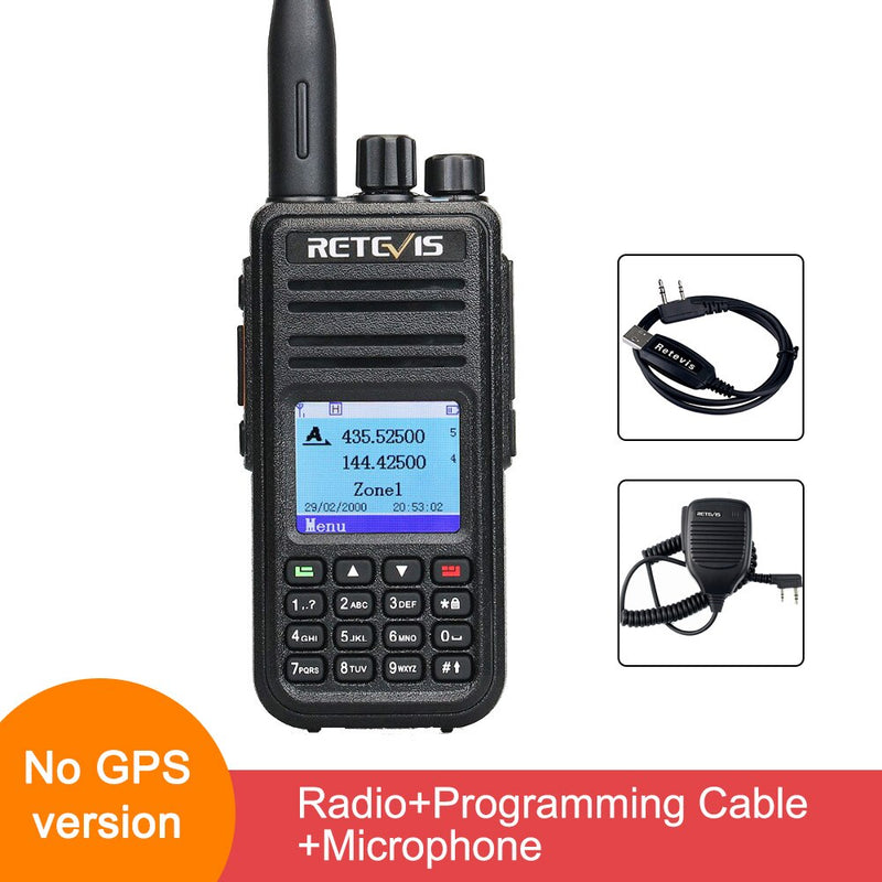 Retevis RT3S DMR Digital Walkie Talkie Ham Radio Stations Walkie-talkies Professional Amateur Two-Way Radio VHF UHF GPS APRS 5W