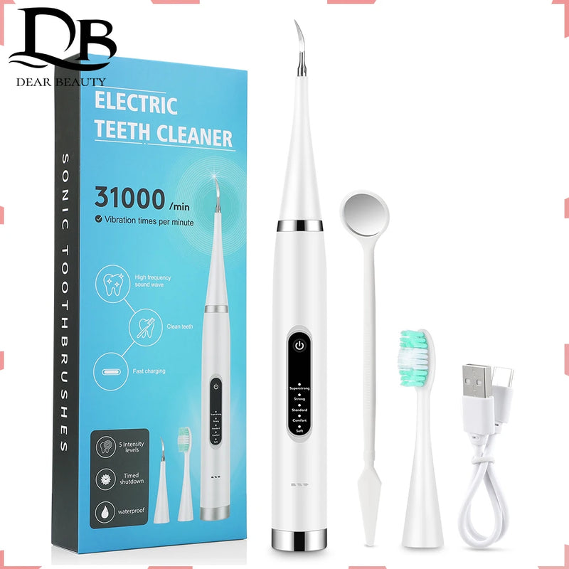 Toothbrush Electric Built-in Battery Intelligent Sonic Vibration Soft Teeth Cleaner Whitening Remove Yellow Teeth Tartar